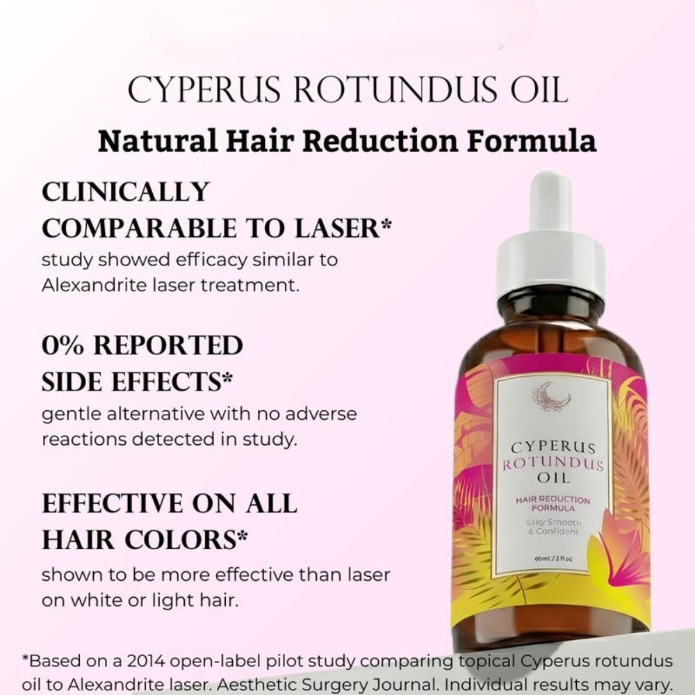 Cyperus Rotundus Oil for Natural Hair Reduction